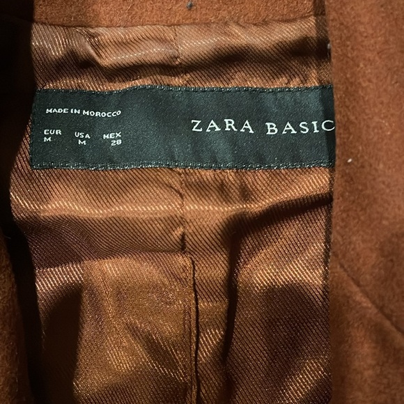 Zara Faux Fur warm rich brown cozy Vest size medium - Picture 4 of 10